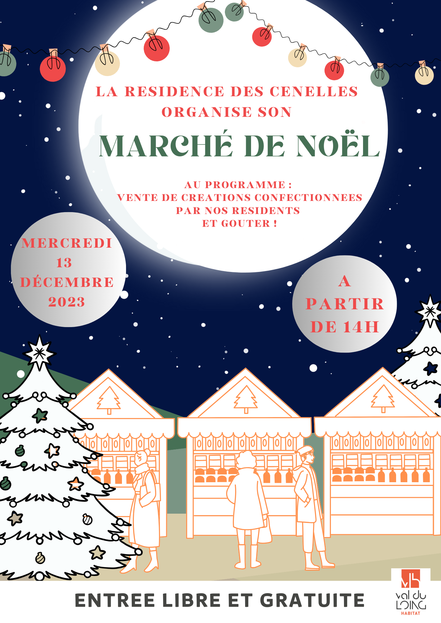 Marché de Noël 2023 - Résidence Les Cenelles