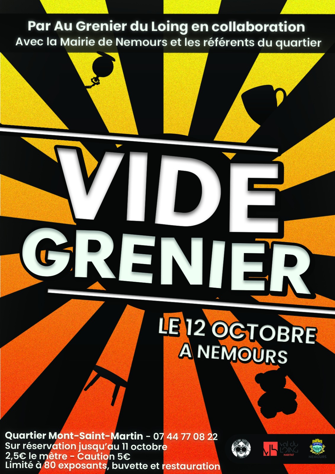 VIDE GRENIER - AU GRENIER DU LOING - NEMOURS OCT 2025